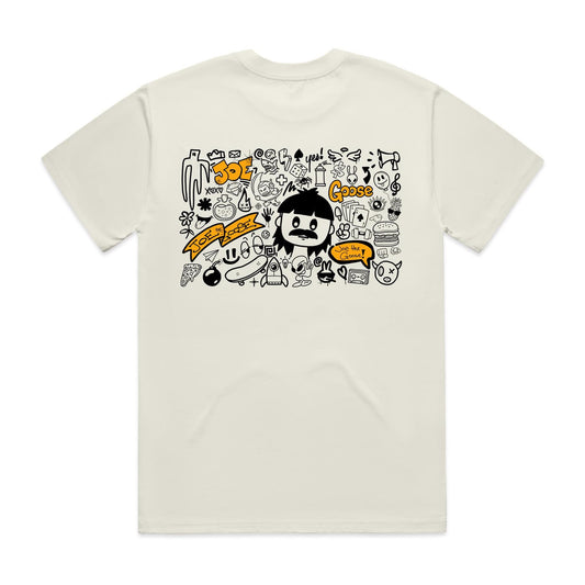 Doodle Graffiti Goose Heavy Tee (front/back design)