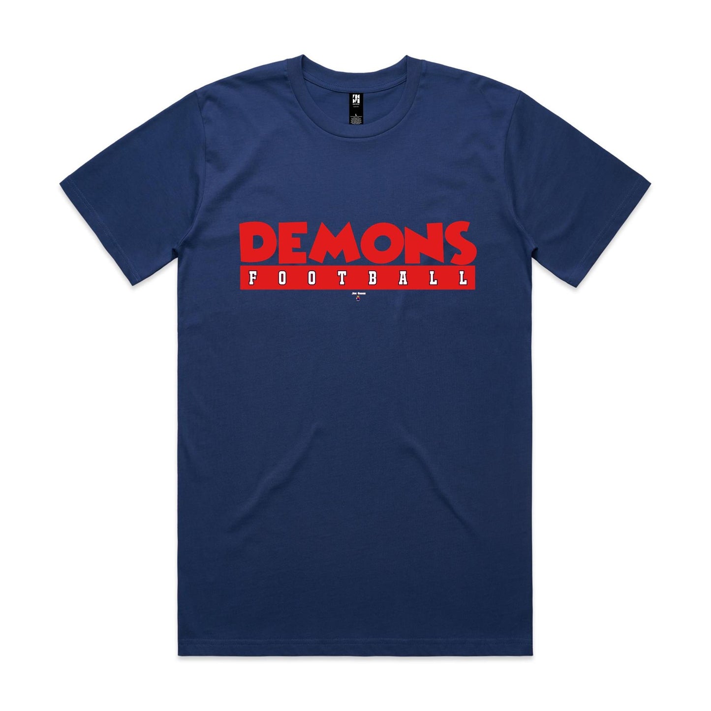 Demons Football Red on Blue - Classic Tee