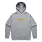 Joe the Goose Apparel grey cotton blend relaxed fit hoodie with front pocket and logo